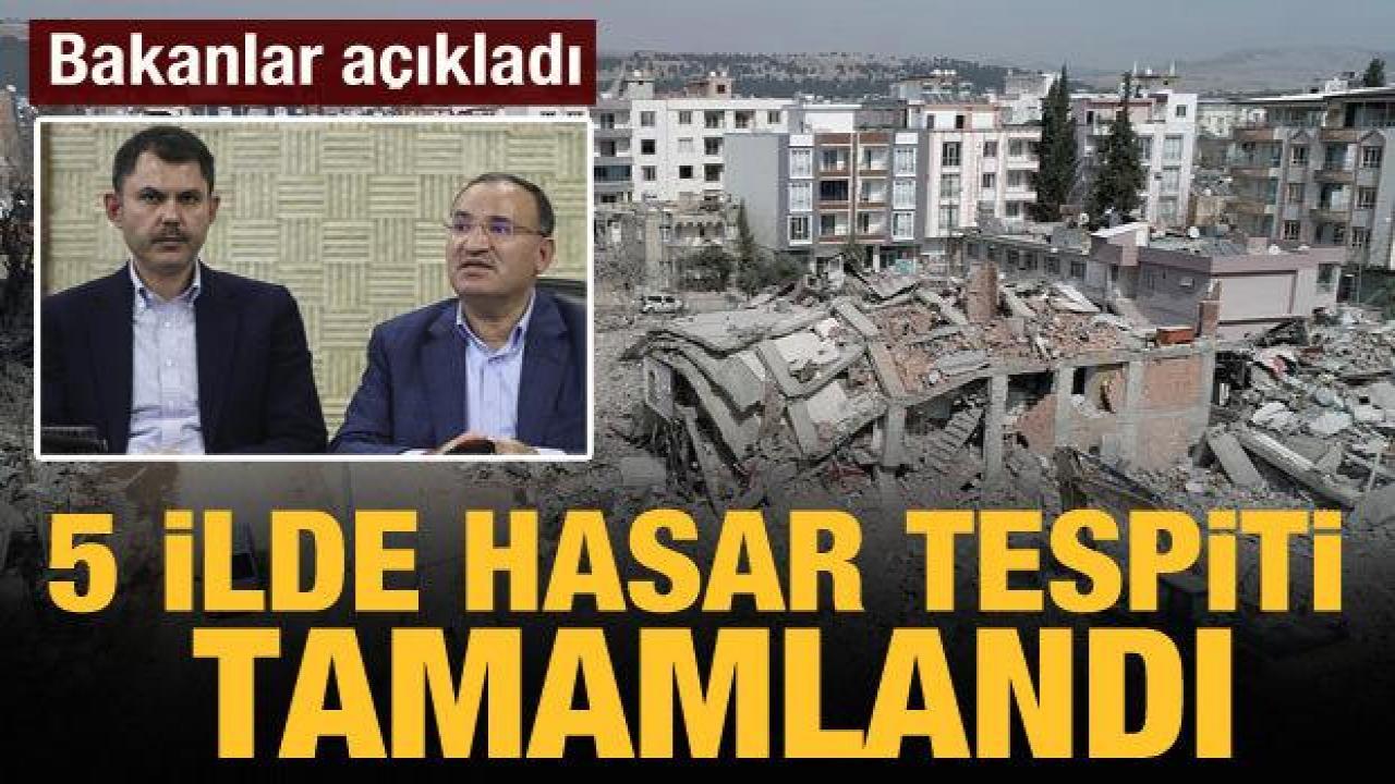 Bakan Kurum: 5 ilde hasar tespiti tamamlandı
