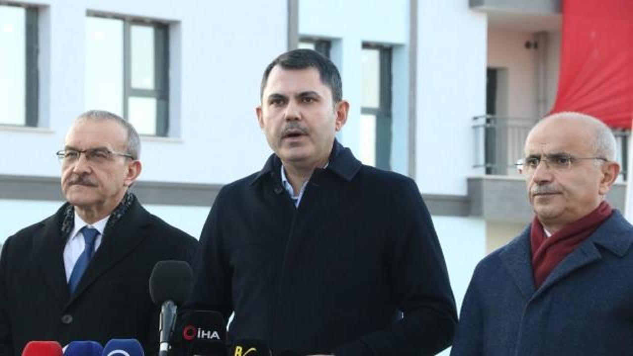 Bakan Kurum: Deprem bölgesinden elimizi hiçbir zaman çekmedik