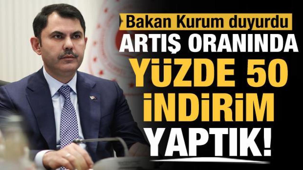Bakan Kurum duyurdu: TOKİ vade artışlarında yüzde 50 indirim yaptık