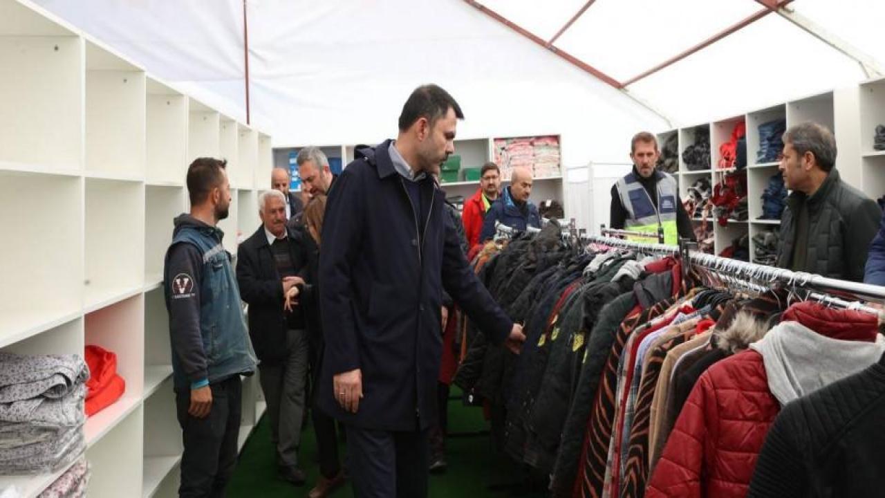 Bakan Kurum, Gaziantep'te depremzedeleri ziyaret etti