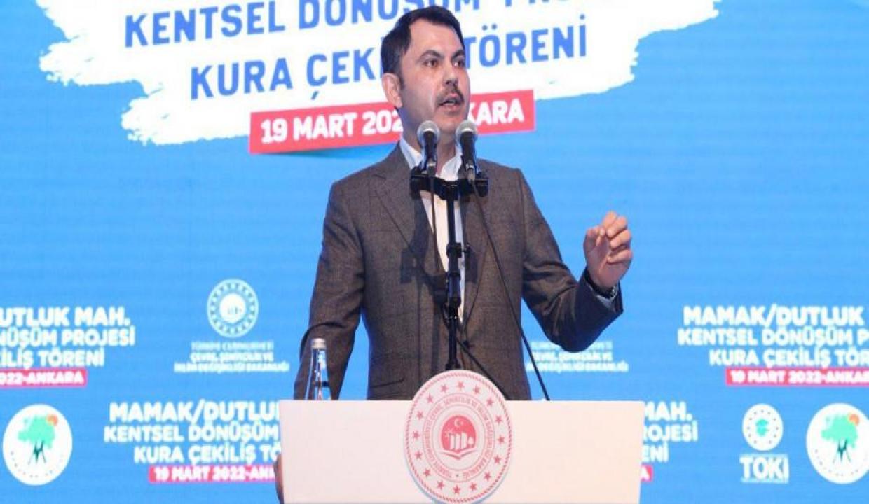 Bakan Kurum: Kentsel dönüşüme girmemiş tek bina kalmayacak