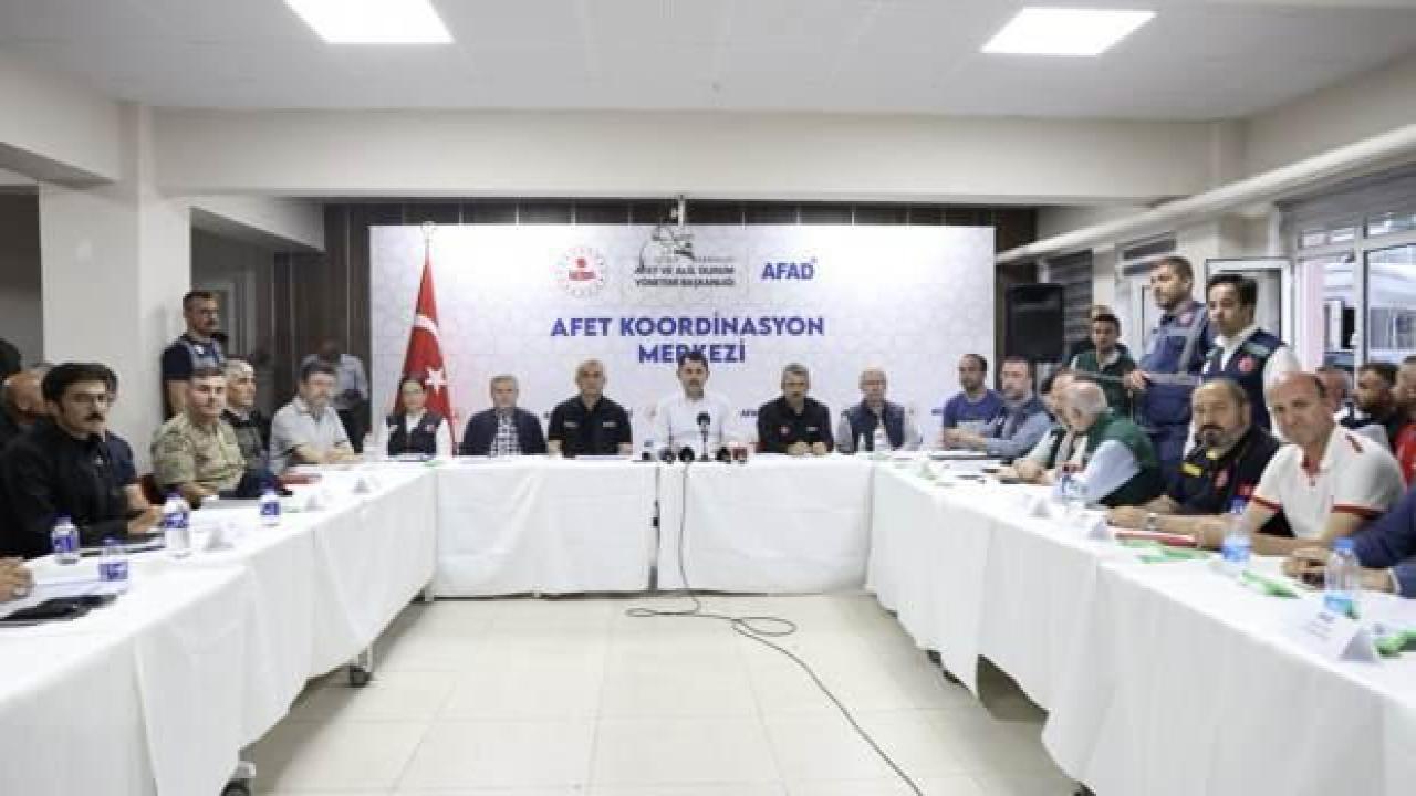 Bakan Kurum sel bölgesinde açıklamalarda bulundu