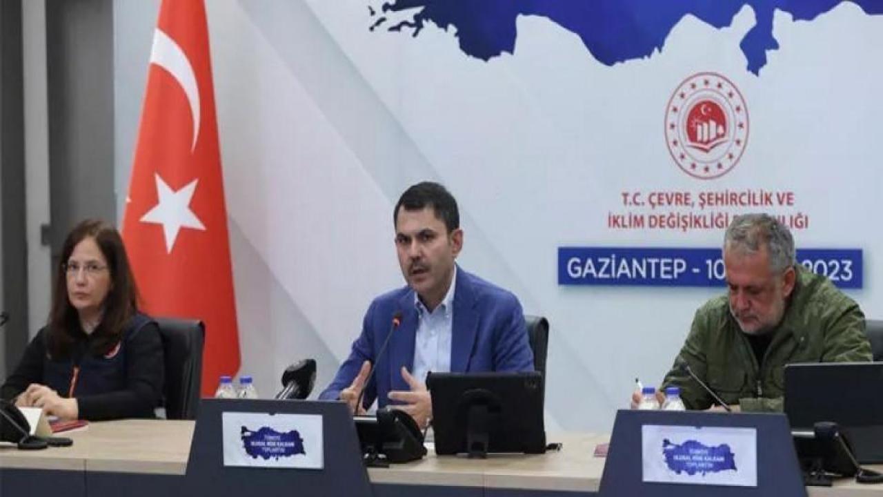 Bakan Kurum: Türkiye Ulusal Risk Kalkanı Modeli Çalışma Grupları belli oldu