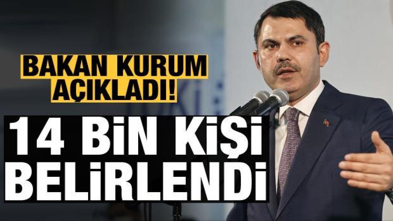 Bakan Kurum: Tuzla'da 9 günde 14 bin 838 hak sahibini belirledik
