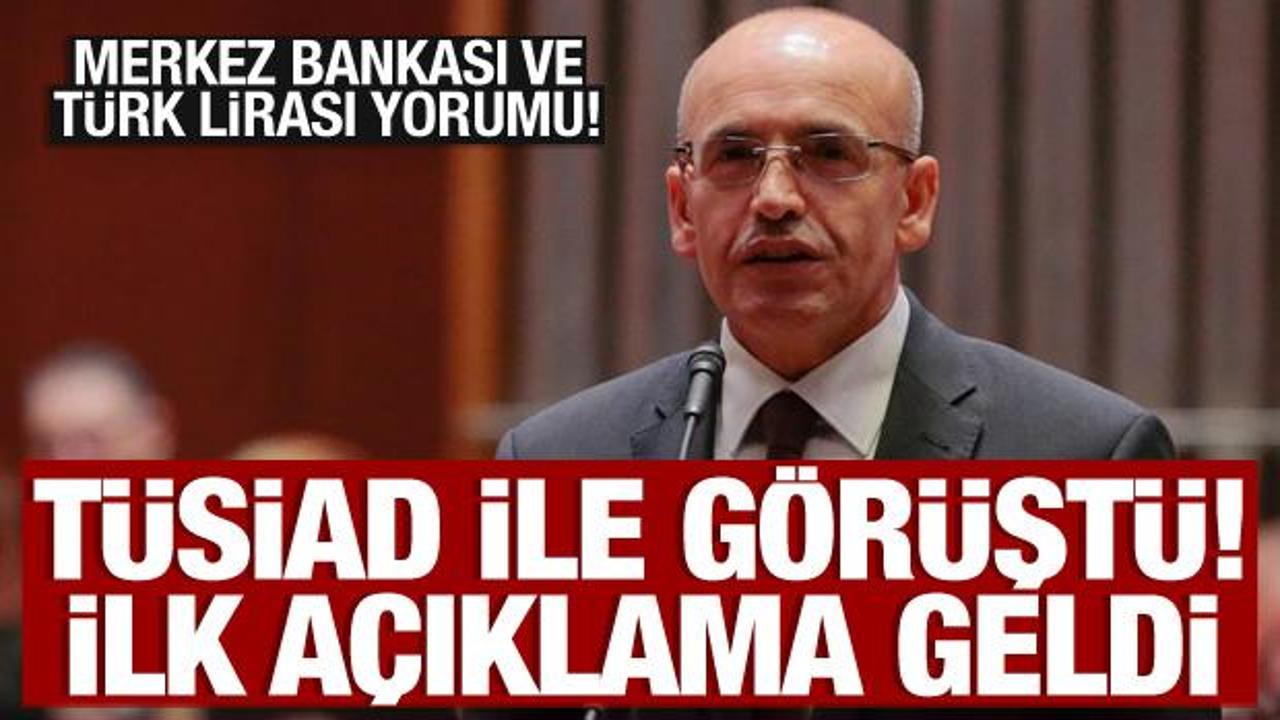 Bakan Mehmet Şimşek TÜSİAD yönetimiyle görüştü! İlk açıklama geldi