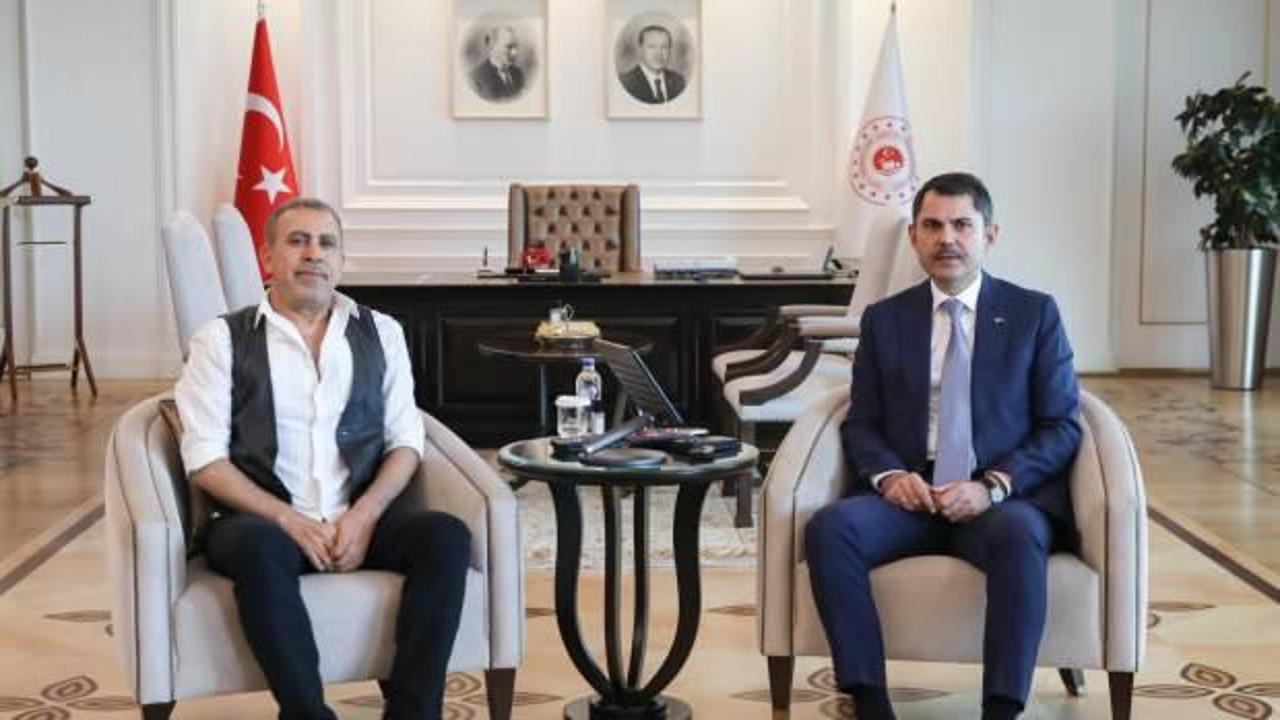 Bakan Murat Kurum, Haluk Levent'i kabul etti: Hep birlikte sileceğiz...