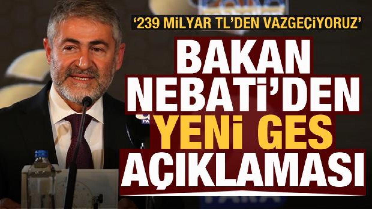Bakan Nebati'den GES ve enflasyon açıklaması