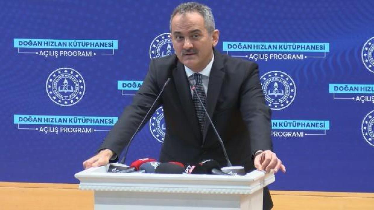 Bakan Özer'den yüz yüze eğitim açıklaması