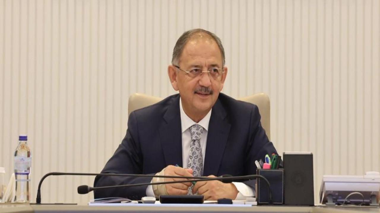 Bakan Özhaseki: Hedef bir yıl içinde bitirmek
