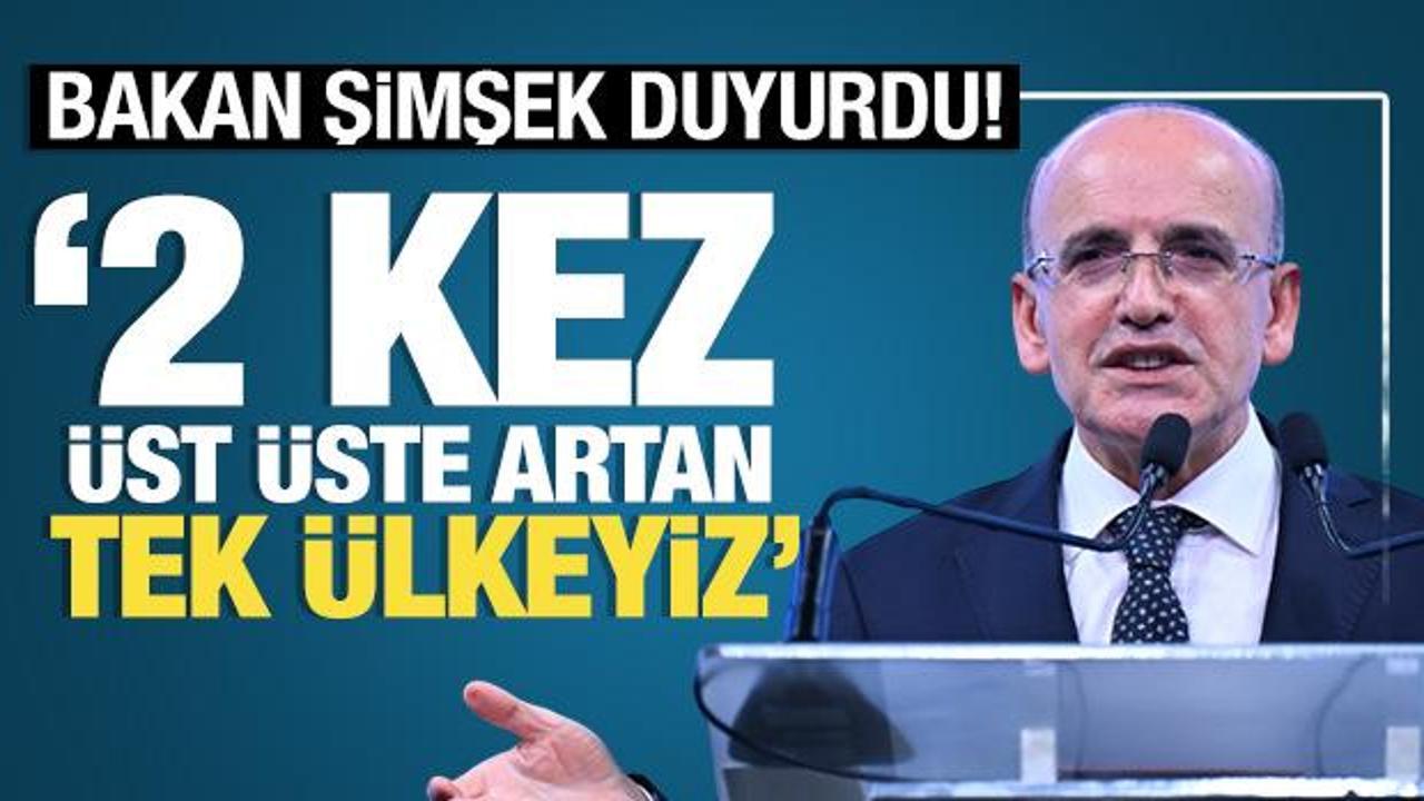 Bakan Şimşek: 2024'te kredi notu 2 kez üst üste artan tek ülkeyiz