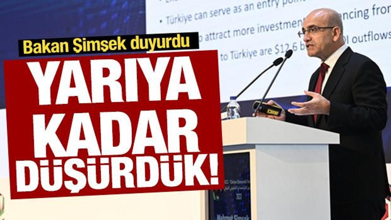 Bakan Şimşek açıkladı: Yarıya düştü, Türkiye'ye yatırım gelecek