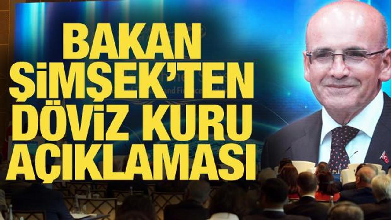 Bakan Şimşek: ''Reel kur oranları lehimize dönecek''!