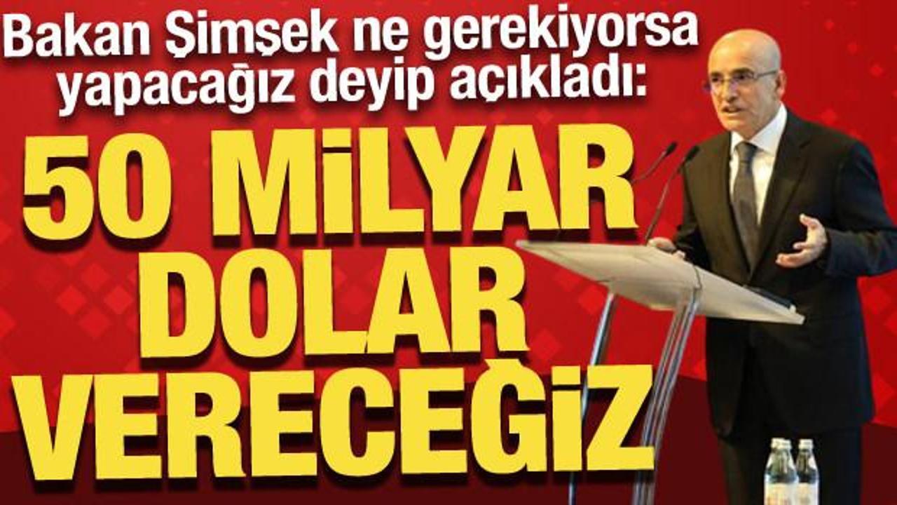 Bakan Şimşek'ten açıkladı: İhracatçıya 50 milyar dolar destek