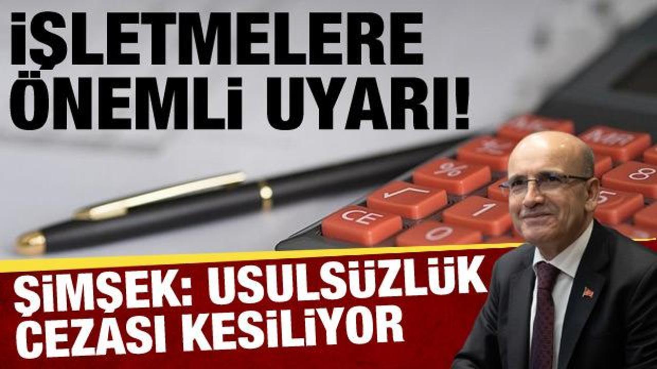 Bakan Şimşek'ten kartla ödeme kabul etmeyen işletmeler için uyarı