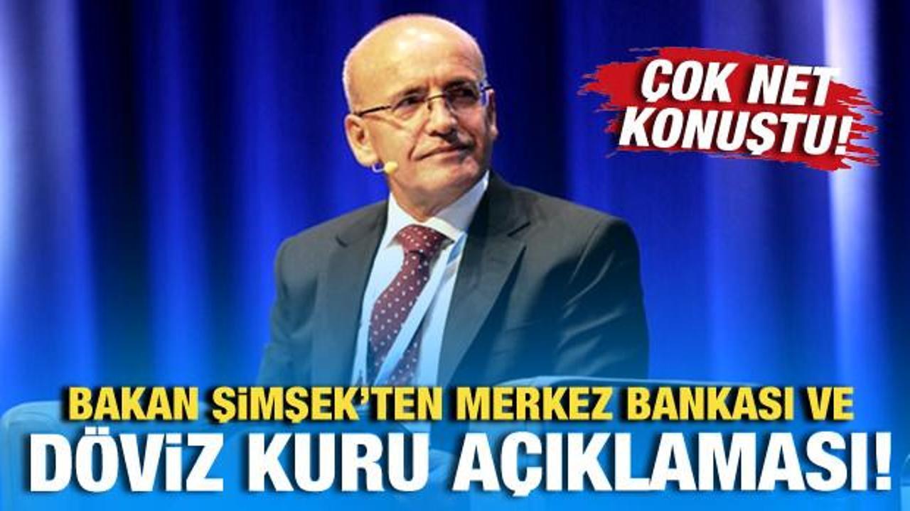 Bakan Şimşek'ten Merkez Bankası ve döviz kuru açıklaması! Net konuştu!
