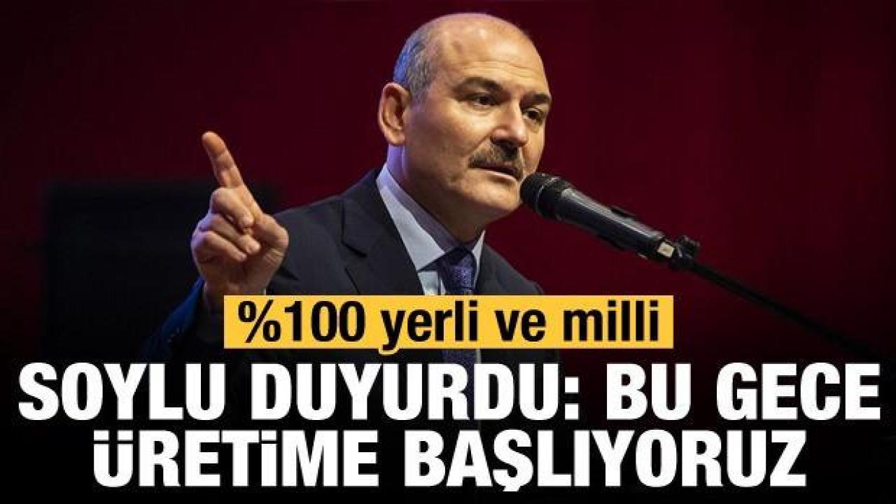 Bakan Soylu duyurdu: Yerli ve milli pasaportu basmaya başlıyoruz