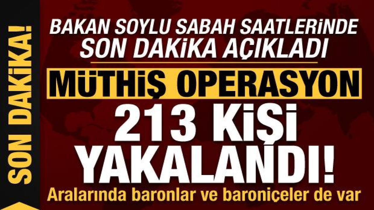 Bakan Soylu sabah saatlerinde canlı yayında son dakika açıkladı: Kökünü Kurutma Operasyonu