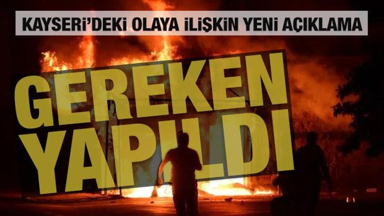 Bakan Tunç'tan 'Kayseri' açıklaması