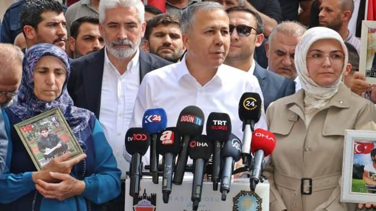 Bakan Yerlikaya, Diyarbakır anneleriyle mesajı verdi!