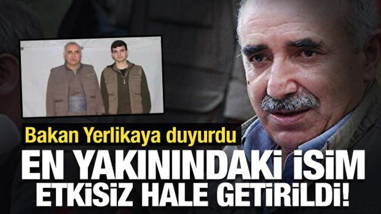 Bakan Yerlikaya duyurdu: Karayılan'ın korumalığını yapan terörist etkisiz hale getirildi