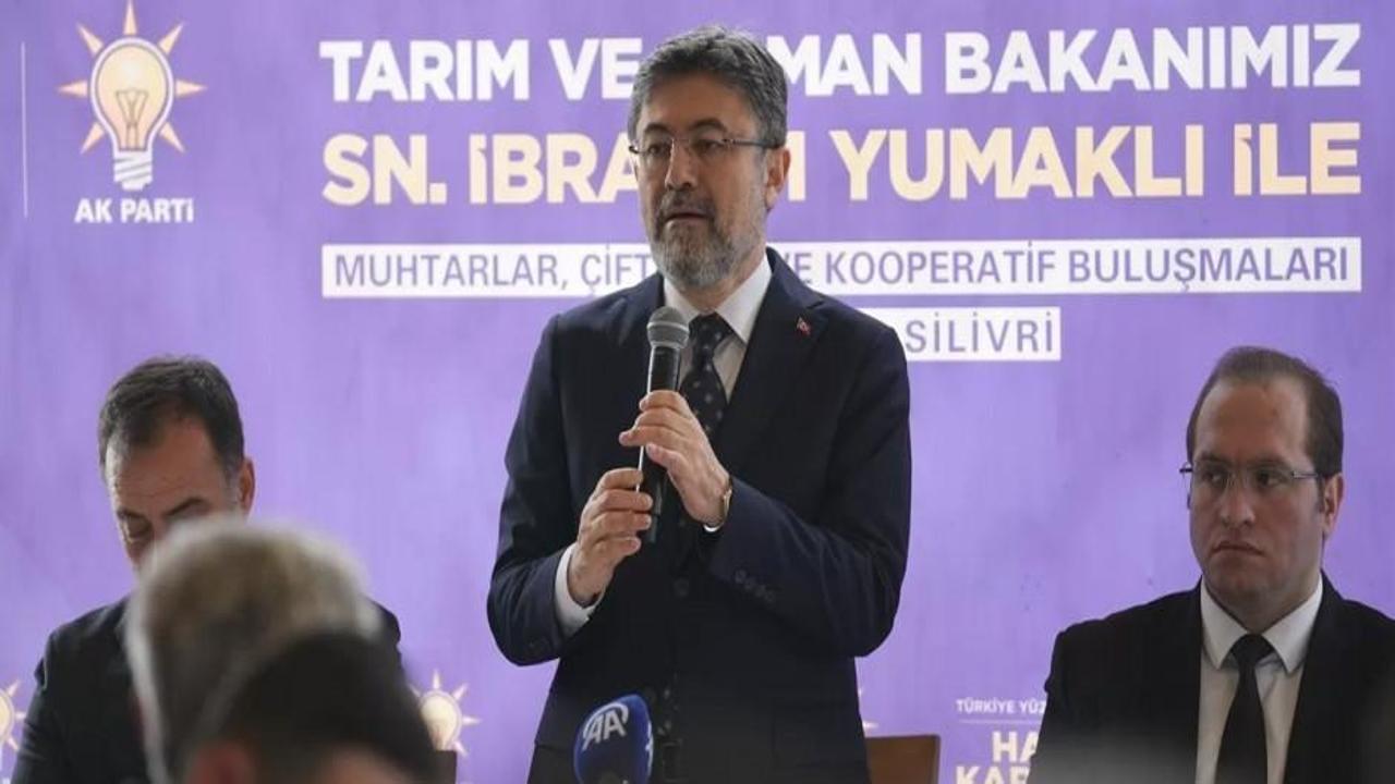 Bakan Yumaklı: Sürdürülebilir bir tarım üretimi istiyoruz