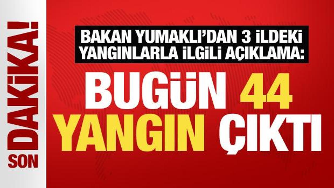 Bakan Yumaklı'dan 3 şehirdeki orman yangınlarına ilişkin önemli açıklamalar