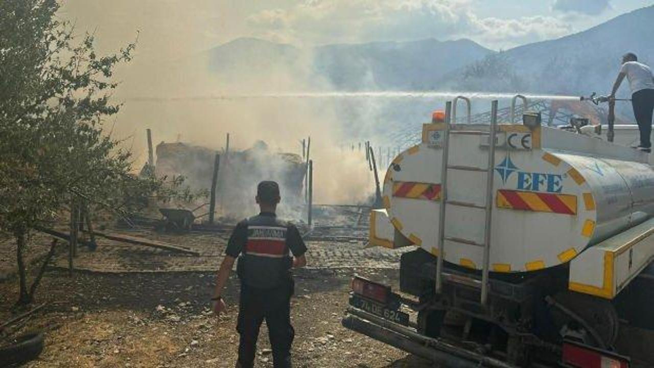 Bartın'da ahır yangınında 24 küçükbaş hayvan telef oldu