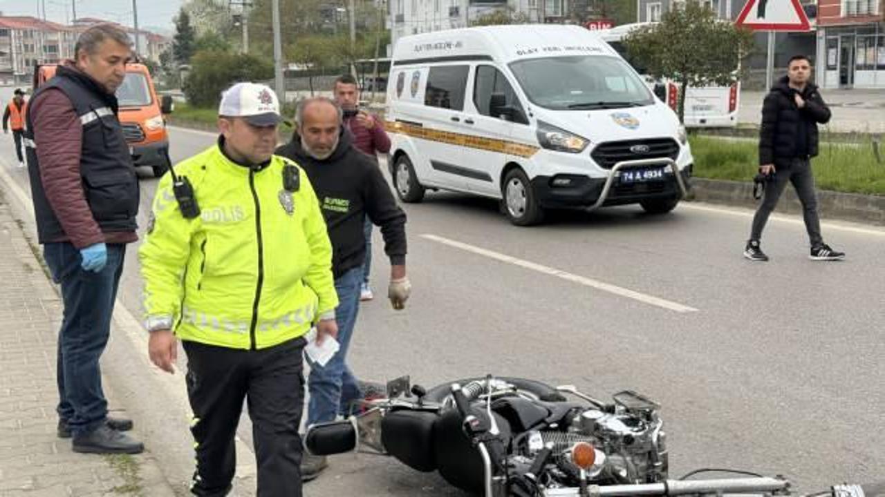 Bartın'da feci kaza: Motosiklet sürücüsü öldü