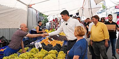 BAŞKAN ADIGÜZEL PAZAR ZİYARETİNDE