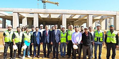 Başkan Bingöl'den Aydınlı Kültür Merkezi şantiye ziyareti