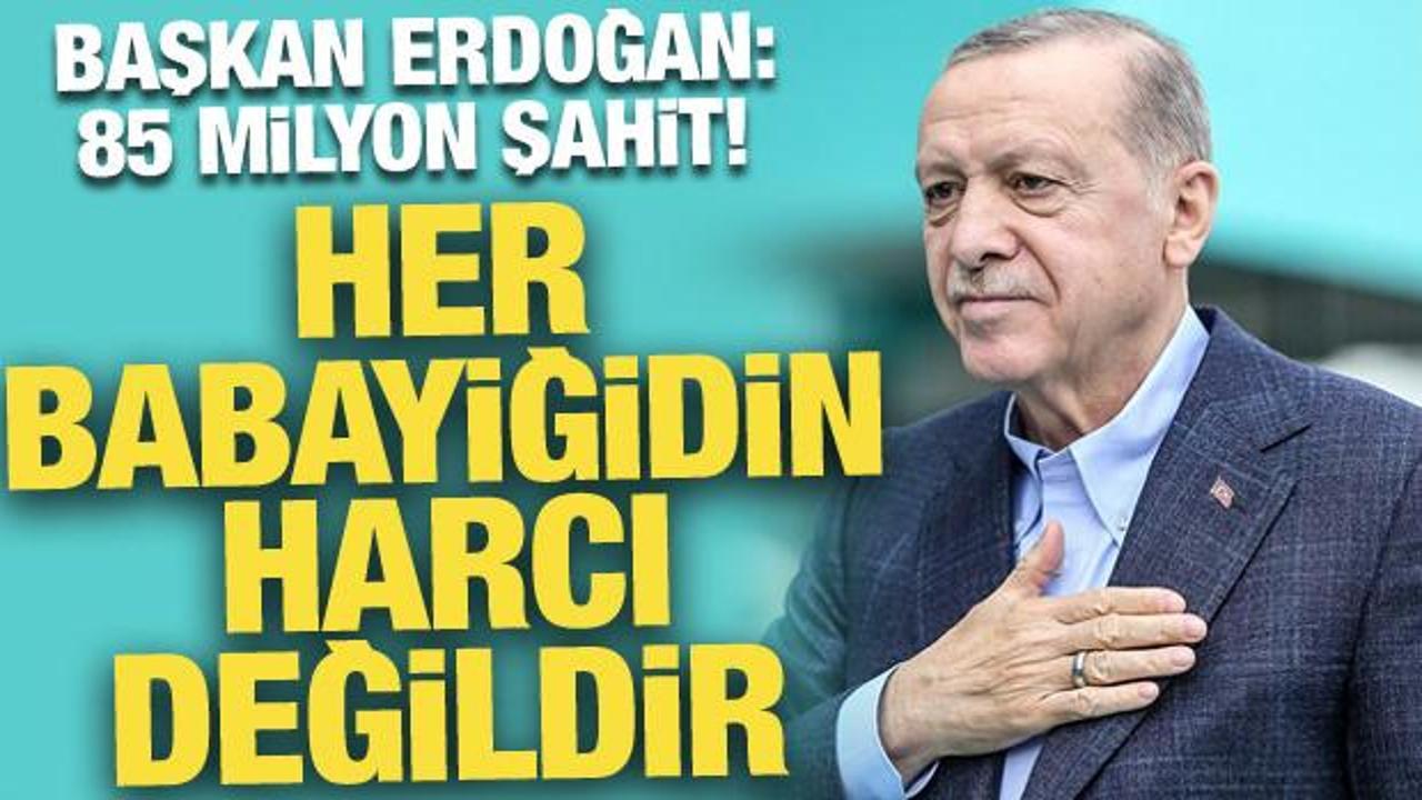 Başkan Erdoğan: 85 milyon şahit! 10 bin 698 konut teslim edildi