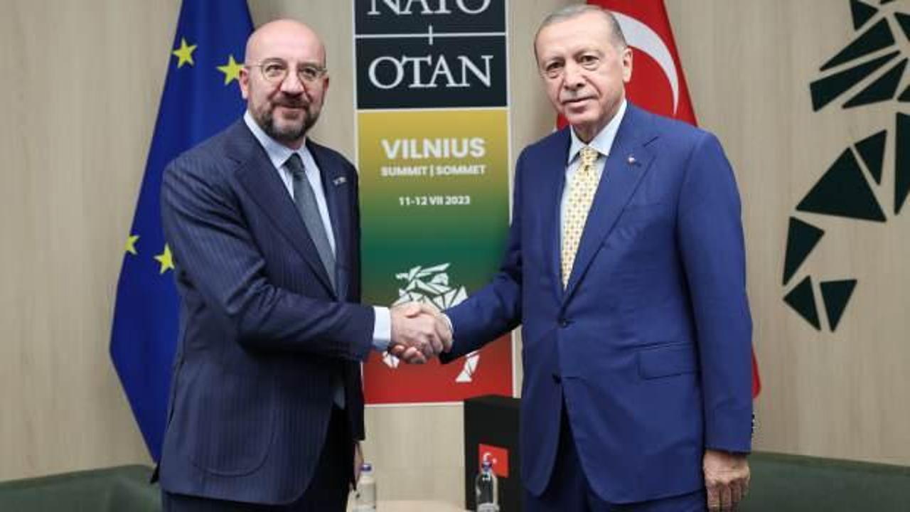 Başkan Erdoğan AB Konseyi Başkanı Michel ile görüştü