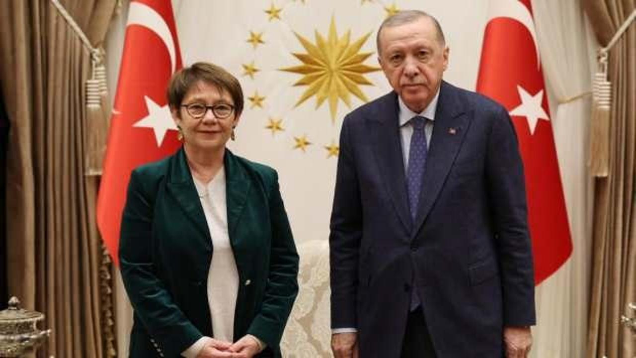 Başkan Erdoğan, Avrupa İmar ve Kalkınma Bankası Başkanı Basso'yu kabul etti