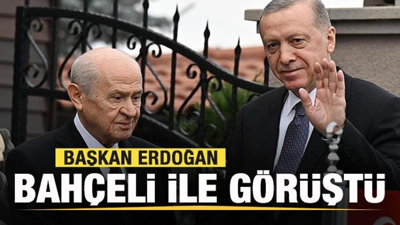 Başkan Erdoğan Bahçeli ile görüştü