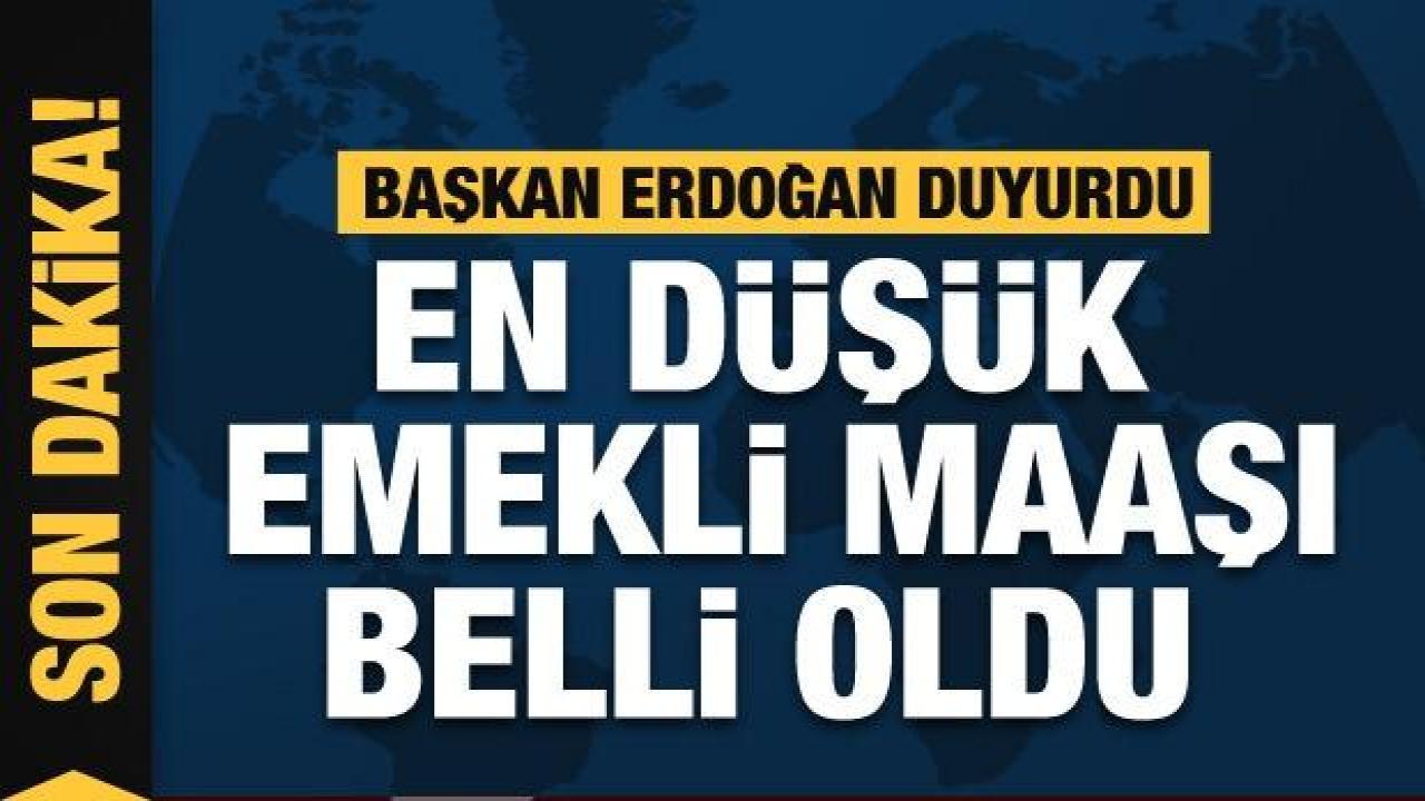 Başkan Erdoğan canlı yayında açıkladı: En düşük emekli maaşı 7 bin 500 TL oldu!