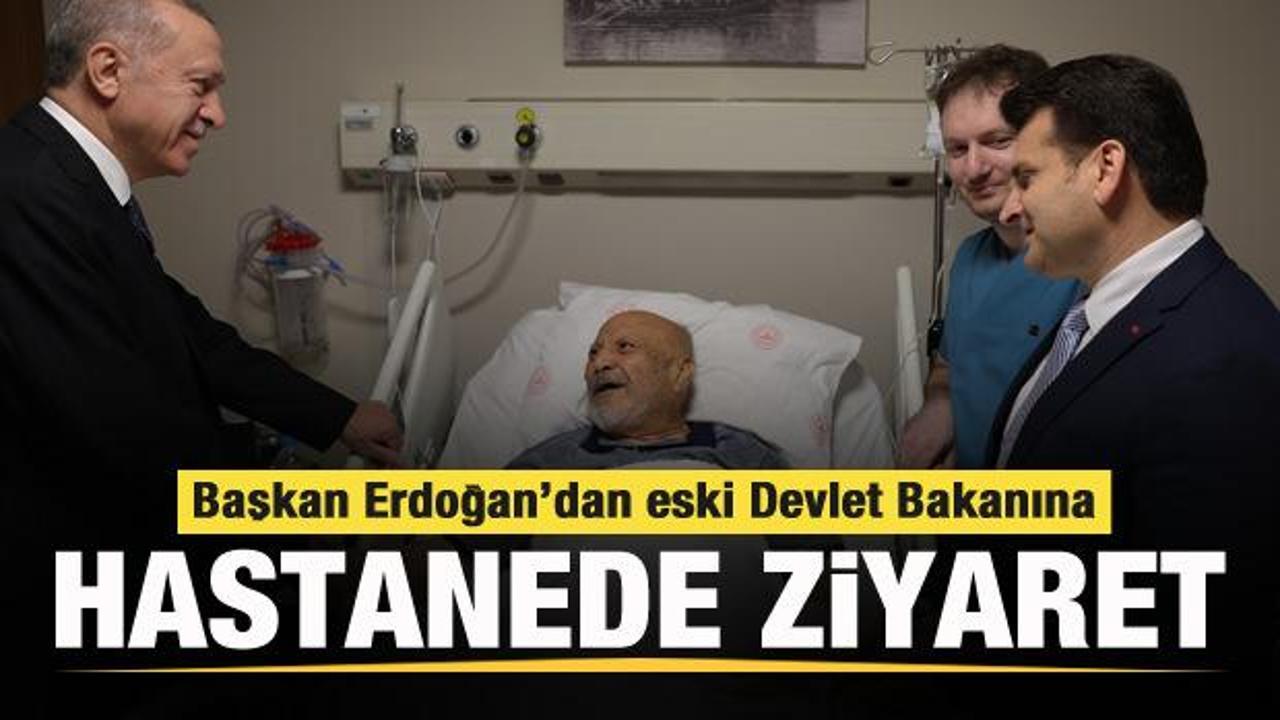 Başkan Erdoğan, eski Devlet Bakanı Aksay'ı hastanede ziyaret etti