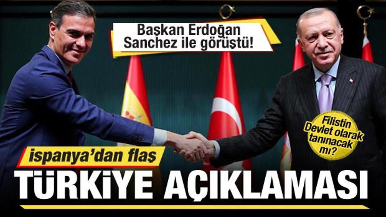 Başkan Erdoğan, Pedro Sanchez ile görüştü!