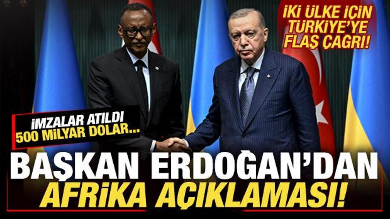 Başkan Erdoğan'dan Afrika açıklaması! İmzalar atıldı! İki ülke için flaş çağrı