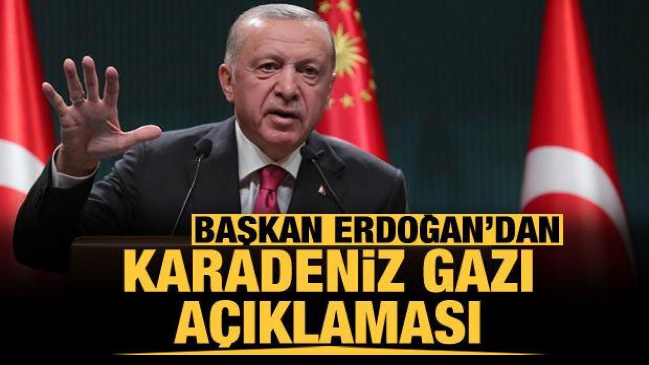 Başkan Erdoğan'dan 'Karadeniz Gazı' açıklaması!