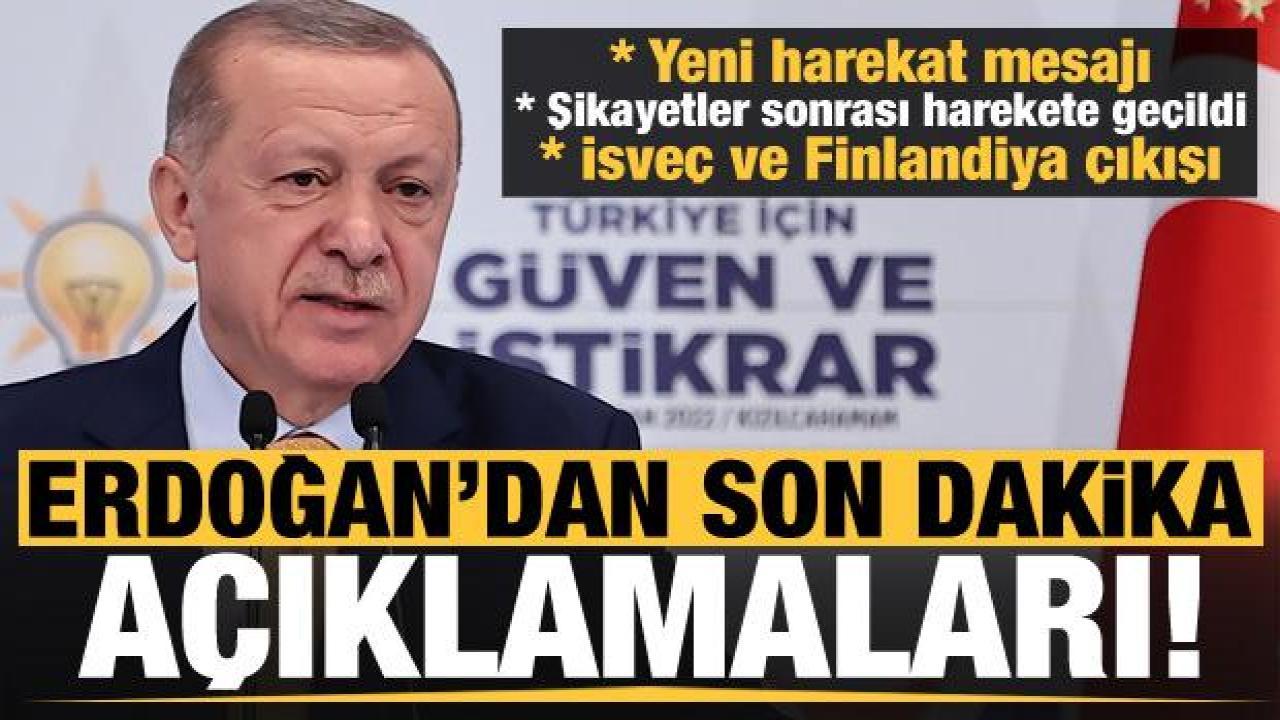 Başkan Erdoğan'dan yeni harekat için hazırlık mesajı