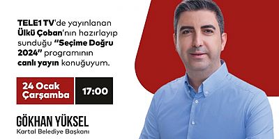 Başkan Gökhan Yüksel, TELE1 TV'nin Canlı Yayın Konuğu