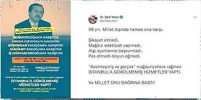 BAŞKAN YAZICI, “ ERDOĞAN, MAĞDUR EDEBİYATI YAPMADI, ALGI OYUNLARINA BAŞVURMADI”