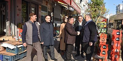 BAŞKAN BEYOĞLU, MEDİNE BULVARI ESNAFIYLA BULUŞTU