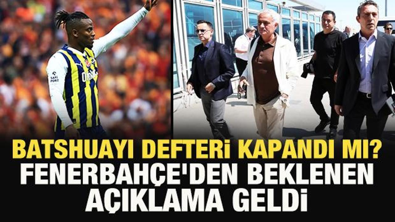 Bathsuayi defteri kapandı mı? Fenerbahçe'den beklenen açıklama geldi