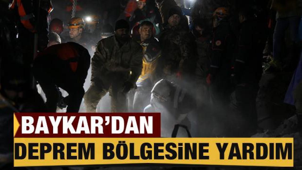 Baykar'dan deprem bölgesine yardım