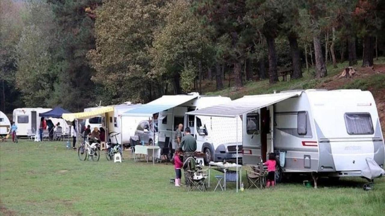 Bayram tatili çadır ve karavan turizmine yaradı