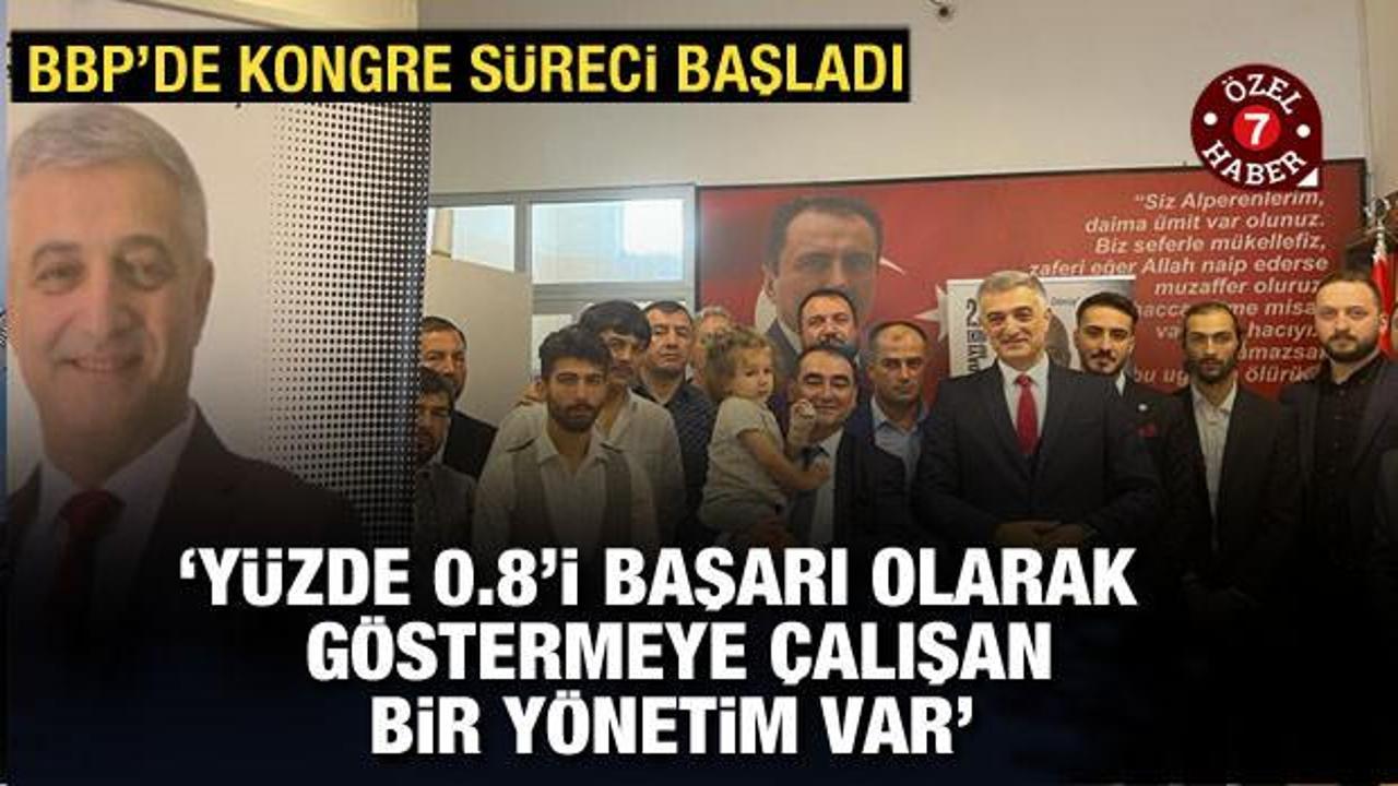 BBP Genel Başkan Adayı Cevdet Tellioğlu: Yüzde 0.8'i başarı olarak göstermeye çalışıyorlar