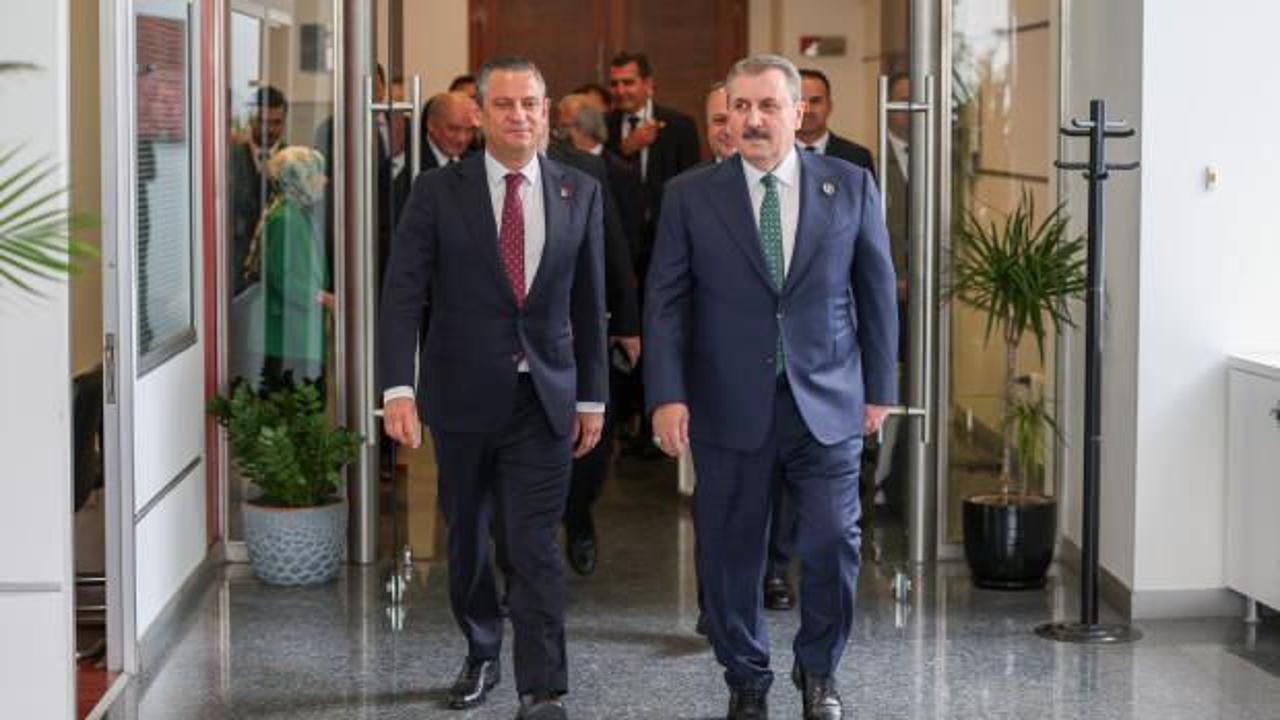 BBP Genel Başkanı Destici, CHP Genel Başkanı Özel ile görüştü