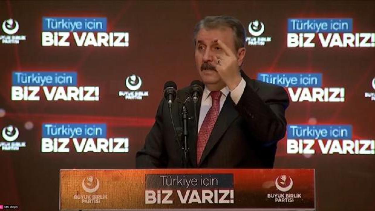 BBP lideri Destici, partisinin seçim beyannamesini açıkladı