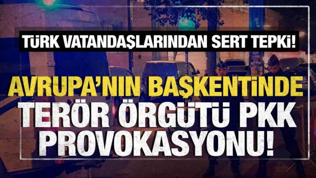 Belçika'da terör örgütü PKK yandaşlarının provokasyonuna Türk vatandaşları tepki gösterdi